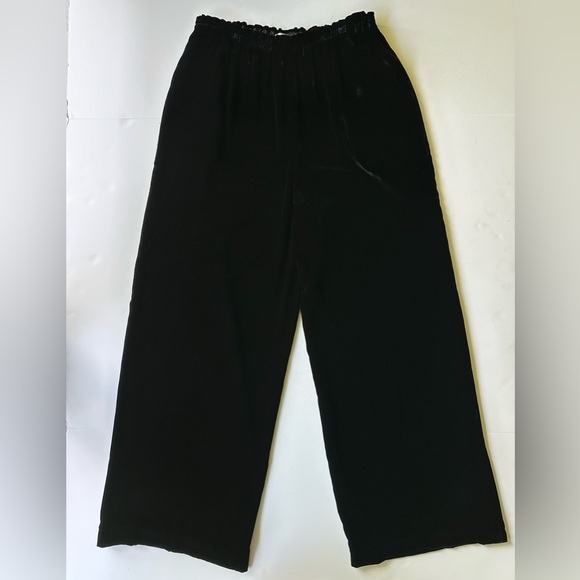 Vintage Zoran Silk Viscose Blend Velvet Wide Leg Pants Made in Italy S M or L - Picture 6 of 12